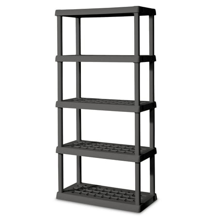 Sterilite 5 Shelf Unit, Flat Gray