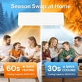 thumbnail image 6 of Cozeware 18000 BTU Mini Split AC & Heat Pump 230V, 20 SEER2 Ductless Inverter System with Installation Kit, WiFi & Alexa Compatible, Cools & Heats 1250 Sq.Ft, 3 Eco Modes, 1.5 Ton Ductless AC, 6 of 7