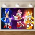 thumbnail image 3 of Fondo fotográfico de Sonic The Hedgehog para fotografía, suministros para fiestas de cumpleaños, baby shower, accesorios para niños, pancarta, decoración, juego, 3 of 5