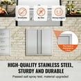 thumbnail image 4 of VEVOR BBQ Access Door, 24W x 24H Inch Double Outdoor Kitchen Door, Stainless Steel Flush Mount Door, Wall Vertical Door with Recessed Handles , for BBQ Island, Grilling Station, Outside Cabinet, 4 of 9