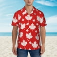 thumbnail image 4 of Disketp Hawaiian Shirts For Men,Maple Leaves Print Mens Casual Short Sleeve Button Down Shirts Beach Shirt, 4 of 8