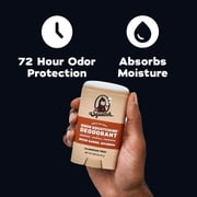 Dr. Squatch Mens Aluminum Free Deodorant, Natural Deodorant for Men, Wood Barrel Bourbon, 2.65 Oz