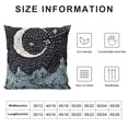 thumbnail image 5 of Autua Crescent Star Moon Graphic Decorative Cushion Throw Pillow Cover for Home Couch Living Room Bed Sofa Short Plush All Year Round Suitable for Home Decor 1PC 22x22in, 5 of 5