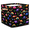 Multicolor 4, variant on CURLYOOT Elephants Cube Storage Bin, 13 x 13 x 13 Storage Cube Bins for Organizing, Rose Flower Elephant Fabric Foldable Closet Baskets with Handles for Closet, Shelves, Clothes