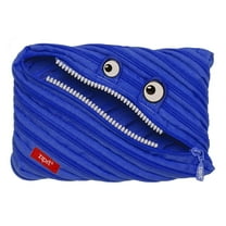 ZIPIT Monster Large Pencil Case, Blue Pencil Pouch