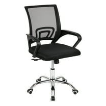 Mind Reader Swivel Office Chair with Wheels, Height Adjustable, Desk Chair 22.5"L x 22.5"W x 33-37"H