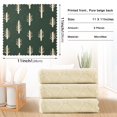 thumbnail image 6 of Yayeee 6 Pack Kitchen Dishcloths for Washing Dishes Soft Absorbent Microfiber Towels, Beige Plants, 6 of 9
