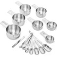 thumbnail image 3 of Juego de 15 tazas y cucharas medidoras de acero inoxidable, 3 of 6