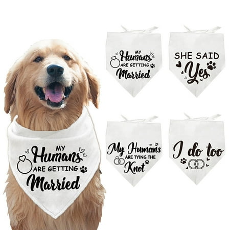 1set 4pcs 4 styles Polyester Pet Bandana Triangle Word 680x480mm