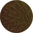 thumbnail image 1 of Ahgly Company Machine Washable Indoor Round Transitional Chocolate Brown Area Rugs, 6' Round, 1 of 1