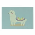 thumbnail image 1 of Animal Cutting Board, Nursery Themed Happy Cartoon Smiling Fluffy Alpaca Nature Funny Animal on Blue, Decorative Tempered Glass Cutting and Serving Board, in 3 Sizes, by Ambesonne, 1 of 2
