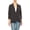 Charcoal, variant on MOA COLLECTION Notched Lapel, 3/4 Sleeve, Rolled Sleeve Blazer, Suit Jackets & Sport Coats (Women's)