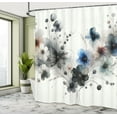 thumbnail image 2 of Ambesonne Floral Shower Curtain, Simplistic Watercolor Flower, 69"Wx75"L, Grey Blue Pale Rust, 2 of 4
