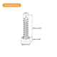 thumbnail image 2 of Tornillos blancos ST3x16mm, tornillos autorroscantes, paquete de 100, tornillos de cabeza plana Phillips para trabajar la madera, 2 of 5