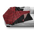thumbnail image 3 of Spanish Soft Flannel Fleece Blanket, Baile Flamenco Dancing Woman Silhouette of Guitarist Man on the Background, Cozy Plush for Indoor and Outdoor Use, 70" x 90", Red Vermilion Black, by Ambesonne, 3 of 6