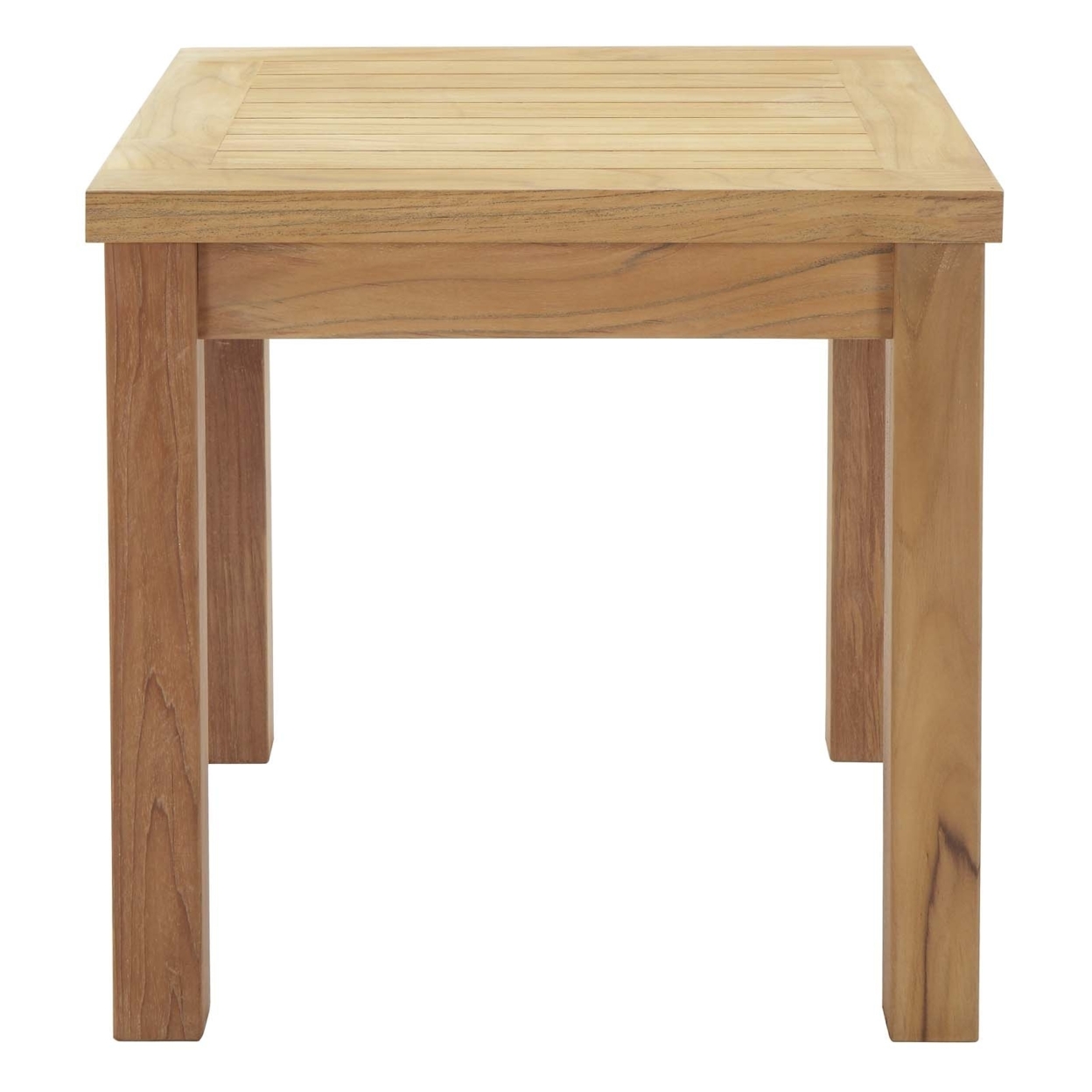 Natural Marina Outdoor Patio Teak Side Table - image 2 of 6