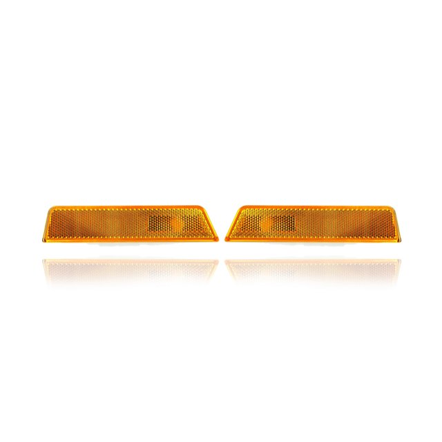 Side Marker Light - Compatible/Replacement for '08-14 Dodge Challenger - Pair, Left Driver + Right Passenger Set - 68043394AA, 68043395AA - CAPA