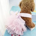 thumbnail image 4 of OutmaxHome Dog Princess Dress Cute Lace Tutu Skirt, Puppy Wedding Clothes for Small Medium Dog Chihuahua, 4 of 4