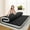 Black (Full Plus), variant on Slsy Japanese Floor Mattress for Adults, 4" Thick Sherpa Fleece Futon Mattress, Roll Up Sleeping Pads, Reversible and Portable Folding Foam Floor Bed Tatami Mat