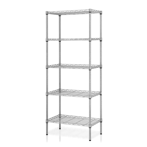 Estante Organizador Metálico De 5 Niveles De Cocina Baño Plata