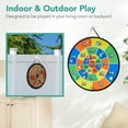 thumbnail image 6 of Best Choice Products Large Double-Sided Dart Board, Sticky Ball Axe Star Throwing Game for Kids, Adults w/ Carrying Case, 6 of 8