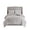 Warm Grey/White, variant on Gracie Mills Anita 3-Piece Tufted Cotton Chenille Floral Duvet Cover Set Grey
