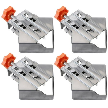 

Winysin1/2/4pcs Stainless Steel Right Corner Clamp 90° Right Angle Clamp For Woodworking Right Angle Clip Fixer Single Handle Clamps For Woodworking Photo Framing (Close)