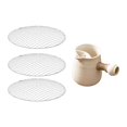 thumbnail image 4 of Tetera de cerámica, tetera de porcelana rústica con tetera para picnic. color sólido, 4 of 9