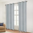 thumbnail image 2 of Superior Blackout Solid Light Filtering Grommet Curtain Panel Set, 46" x 84", Stone Blue, 2 of 14