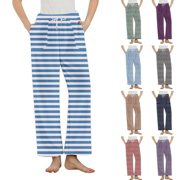 QLEICOM Pajama Pants Women,Winter Pants for Women,Women's Soft Lounge Joggers Sweatpants Athletic Yoga Pants with Pockets