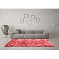 thumbnail image 3 of Ahgly Company Indoor Round Abstract Red Modern Area Rugs, 6' Round, 3 of 4