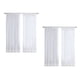 thumbnail image 2 of Cortinas transparentes blancas de 8 paneles, cortinas de de para tratamiento de ventana, 2 of 8