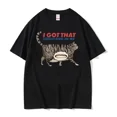 thumbnail image 3 of Camiseta divertida con meme "I Eat Cement Cursed Cat" para hombre y mujer, camisetas de manga corta con humor a la moda, camisetas de algodón de alta calidad para hombre, 3 of 5