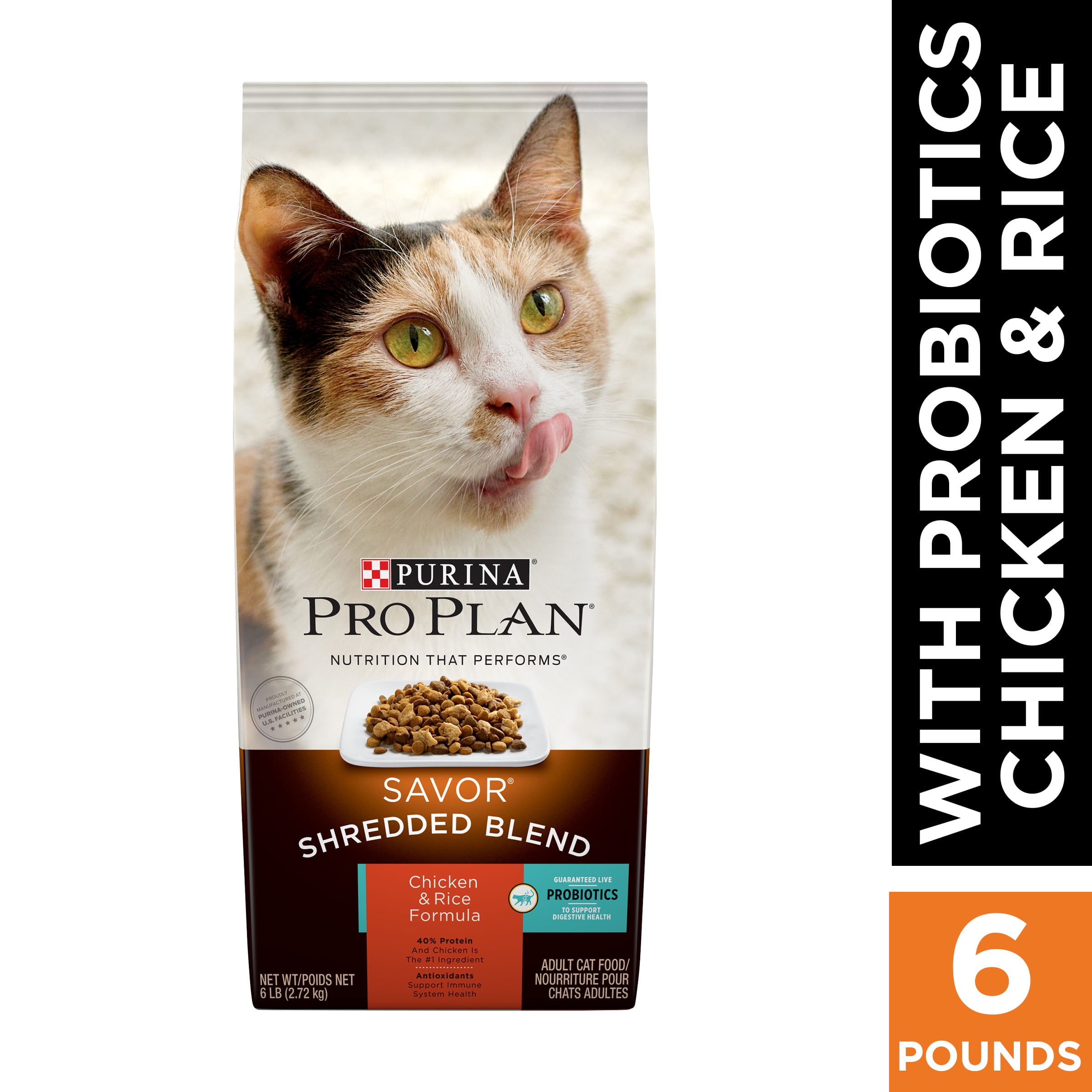 Purina Pro Plan High Protein With Probiotics Dry Cat Food SAVOR