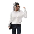 thumbnail image 1 of Suéter de mujer suelto con diseño creativo y botones de moda., 1 of 1