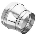 thumbnail image 1 of Unique Bargains 10 Inch to 8 Inch Round Duct Reducer, Galvanized Steel Adapter Pipe Fitting, Silver Tone, 1 of 5