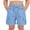 Blue, variant on LILIY Bermuda Shorts for Girls Knee Length Casual Wide Leg Loose Fit Drawstring Hiking Work Lightweight 2026 Summer Cargo Shorts with Pockets