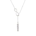 thumbnail image 2 of Delight Jewelry Sisters Best Friends Forever Bar Silver tone Elegant Infinity Lariat Necklace, 2 of 4