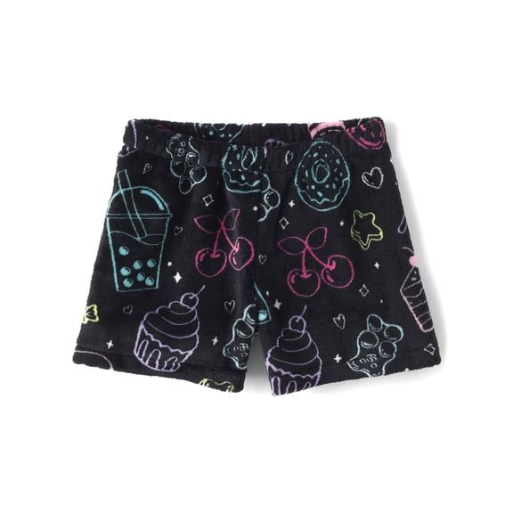 The Children's Place Girls Cozy Fleece Food Pajama Shorts, Sizes XS-XXL