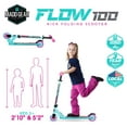 Madd Gear Carve 100 Folding Kids Inline Kick Scooter Lightweight