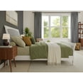 thumbnail image 4 of AFI Orleans King Solid Wood Low Profile Sleigh Platform Bed with Matching Footboard, White, 4 of 12