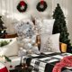 thumbnail image 4 of Funda de almohada con decoración navideña, funda de almohada con forma de bola de árbol de Navidad de invierno, funda de cojín para sofá, decoración del hogar, regalo de Año Nuevo, 4 of 5