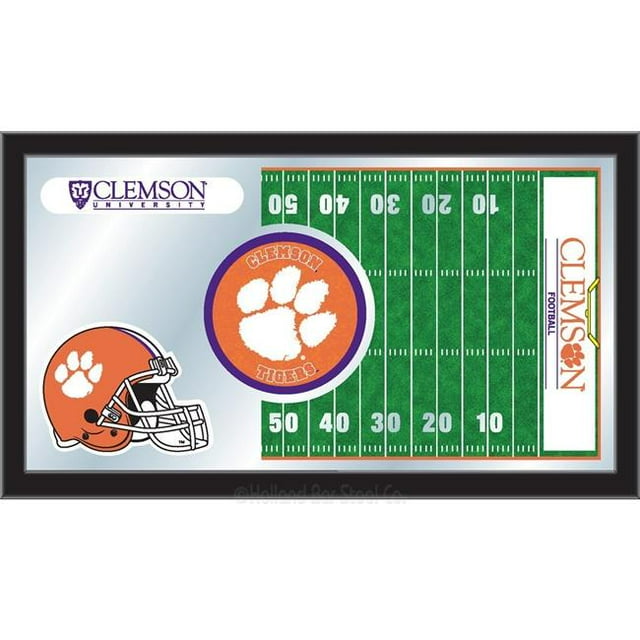 Holland Bar Stool MFtblClmson Clemson Miroir de Football de 15 x 26 Po