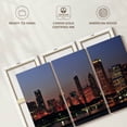 thumbnail image 6 of Elephant Stock Chicago Twilight Wall Art - Horizontal Multi Panel Canvas - Living Room Wall Decor - Places Multi Panel - Gray And Black Decor - 65" x 42", 6 of 8