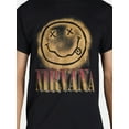 thumbnail image 3 of Nirvana Men's & Big Men's Gradient Smile Face Graphic Band Tee with Short Sleeves, Sizes S-3XL, 3 of 5