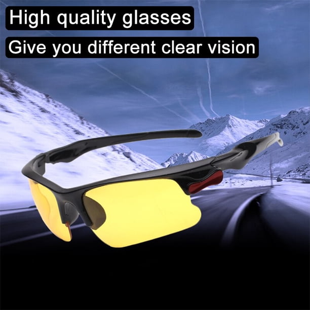Car Anti-Glare Night Vision Drivers Goggles Interior Accessory Protective Gears Sunglasses Night-Vision Glasses Driving GlassesYellow He Qiyong unisex