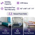 thumbnail image 6 of Proheal Bariatric True Low Air Loss Alternating Pressure Air Mattress with Pump & Raised Rails - Stages I-IV - 42” x 80” x 8”/11", 6 of 6