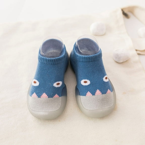 QISIWOLE Toddler Baby Boys Girls Cute Fashion Cartoon Pattern Cotton Breathable Soft Non-slip Toddler Shoes Socks rollbacks !
