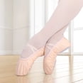 thumbnail image 2 of Zapatos de Ballet para niñas, zapatillas de baile de Ballet de suela blanda de lona, zapatos de bailarina de práctica para niños, zapatos de baile para mujer Tan Jianjun unisex, 2 of 2