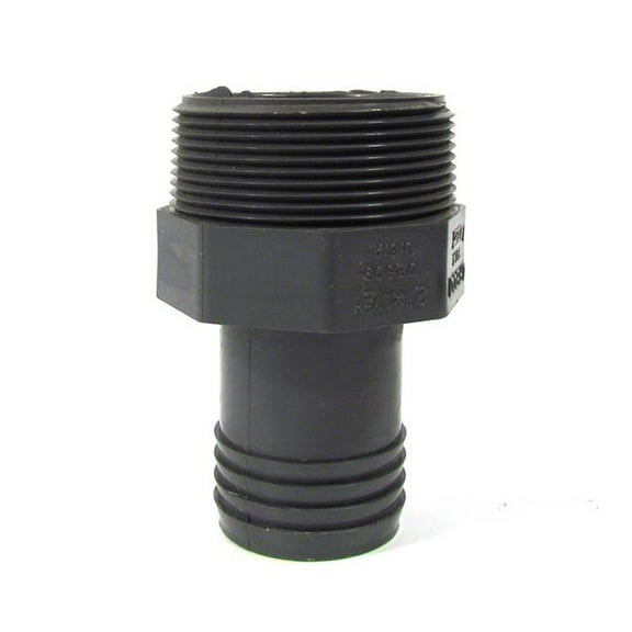 PVC Reducing Male Adapter, MNPT x Insert, 2 in x 1 1/2 in Pipe Size